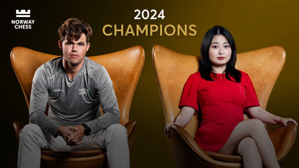 CHAMPIONS CROWNED AT NORWAY CHESS TOURNAMENTS MAGNUS CARLSEN AN NSS.cz